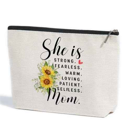 ZHAMEN Mom Gifts Mom Makeup Bag New Mom Gifts Mom Gifts from Daughters Sons Best Mom Gifts Mother Gifts Appreciation Gifts for Women Female Her Mommy Mam Retirement Birthday Christmas Mothers Day