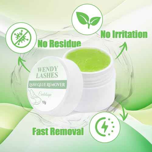Eyelash Extension Remover Lash Remover for Lash Extensions Low Irritation Eyelash Glue Remover Professional Salon Eyelash Adhesive Remover(10g)