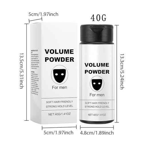 Hair Texture Powder For Men, Easy To Apply Natural Look Volumizing Texturizing Styling Powder, Hairstyle Instant Volume, Strong Hold