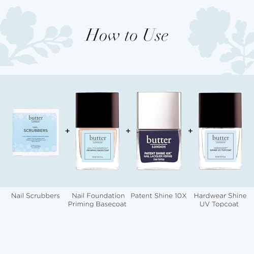 Butter LONDON Nail Polish Remover Pads, Nail Scrubbers - 2-in-1 Prep & Lacquer Remover Nail Wipes - Travel-Friendly Gel Fingernail Polish Remover - Cruelty-Free, Paraben-Free & Gluten-Free
