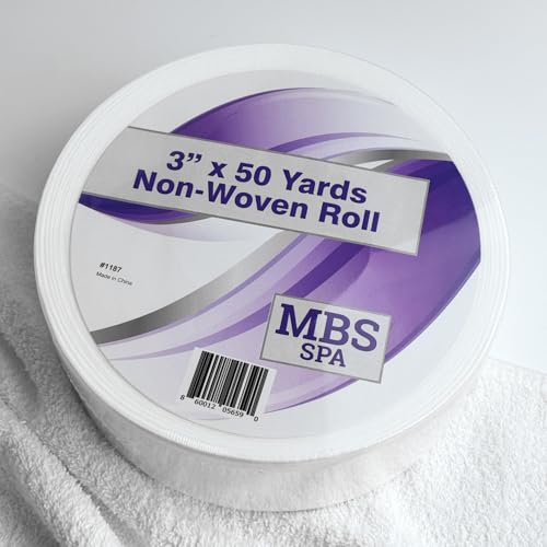 Non-Woven Waxing Roll 3" x 50 Yards (Case of 12) - for Hair Removal, Lint-Free, Full-Body Wax Roll