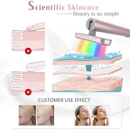 Red-Light-Therapy-for-Face, 7 in 1 LED Light Therapy Eye Equipment for Skin Care at Home Red Light Therapy Face Massager Skin Rejuvenation Light
