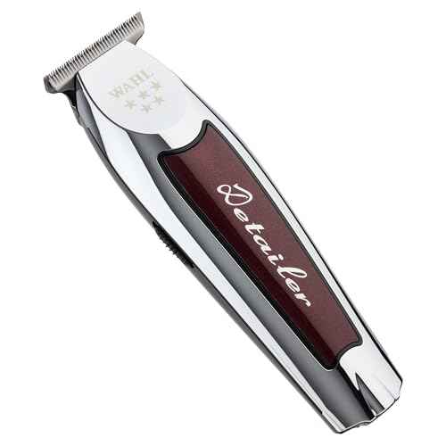 Wahl Professional Cordless Detailer Li Trimmer T Wide Blade, Lithium-Ion Battery 100 Min Runtime for Hair & Beard, with Charging Stand