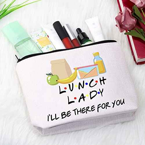 GJTIM Lunch Lady Gift I¡¯ll Be There For You Lunch Hero Zipper Pouch Makeup Bag (FOR YOU Lunch Lady bag)