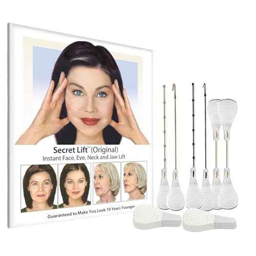 Secret Lift Original - 80 Piece Instant Face, Neck and Eye Lift Tape Kit Invisible Lifting Tapes and Bands