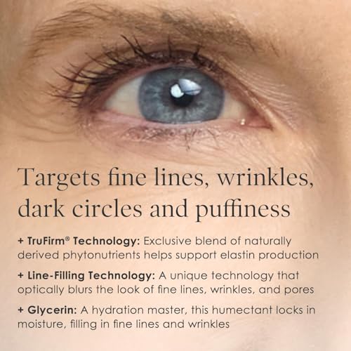 BODY FIRM Crepe Erase Flaw-Fix Eye Cream, Anti-Aging Wrinkle Cream, Supports Puffiness, Dark Circles, Wrinkles, Crepe Skin & Fine Lines, Tired Eyes, Citrus, 0.5 fl oz