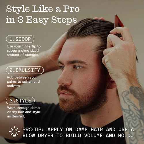 Firsthand Supply Hair Clay Pomade for Men & Women ? Matte Clay Finish & Extra Strong Hold ? Non-Greasy, Water-Based Organic Pomade ? Easy to Restyle ? Ideal for Short to Medium Hair Length ? 3oz