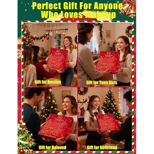 Makeup Advent Calendar 2025 for Women & Teen Girls, Xmas Countdown Calendar, 24 Days Christmas Gift Sets Full Makeup Kit Gift