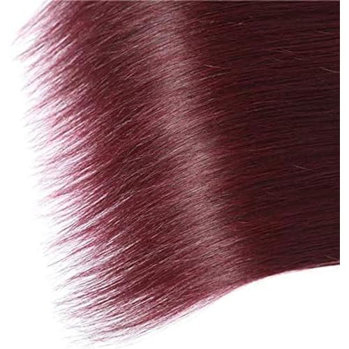 Brazilian Virgin Human Hair Bundles Burgundy 99J Straight Wave Bundles Human Hair 26 28 30 inch Unprocessed Brazilian Wine Red Quick Weave Hair for Black Women