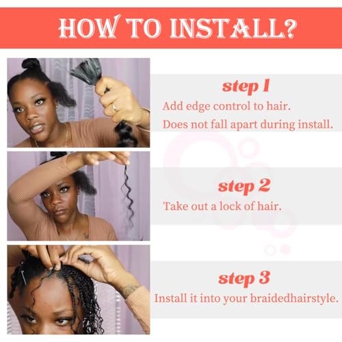 Human Braiding Hair for Boho Braids Human Hair 150g 22 Inch Boho Human Braiding Hair Curly 12A Deep Wave Bulk Bohemian Knotless Braids 3 Bundles Natural Color