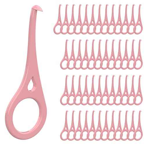 ARGOMAX - Aligner Removal Tool, 50 Invisible Braces Removal Tools, Retainer Remover Tool, Suitable for Removing Braces, Trays, Retainers, Dentures and Aligners(Pink).