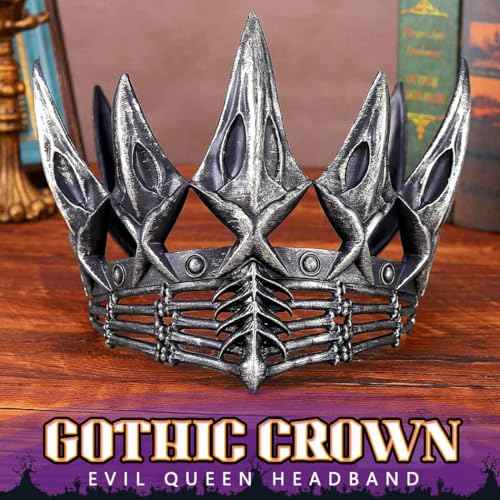 BARTOSI Halloween Crown Gothic Headpiece Vampire Headband Costume Headwear Hair Accessories for Women and Girls