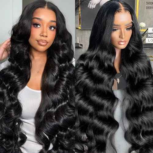Body Wave 13x6 Lace Front Wigs Human Hair 200% Density HD Lace Frontal Wigs Human Hair Glueless Wigs Human Hair Pre Plucked with Baby Hair 26 Inch