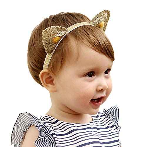 100% Handmade Hand Embroidery Lace Cat Ears Girl Headbands Cute Ears Elastic Hair Clip Hair Accessories