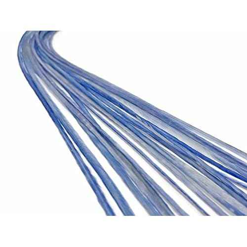 Moonlight Feather, Hair Extension Feathers - Solid Light Blue - 11.5+ Inches Long - 6 Pieces