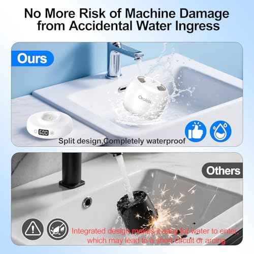 Ultrasonic Retainer Cleaner Machine,Mouth Guard Cleaner,Dental Pod Cleaner/Night Guard Cleaner/Aligner Cleaner Waterproof 3 Powerful Cleaning Modes 180ml-Best Gift for Braces Users/Christmas