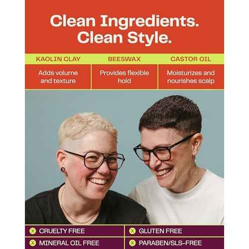 Barb Soft Clay Pomade for Women and Men - Medium Hold Hair Pomade Styling Clay for Thin and Thick Hair - Non-Sticky, Water-Based - Original Scent - 2 oz