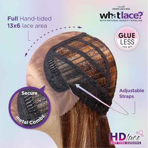 Sensationnel What Lace 13X6 Wigs - Solana Lacefrontal Hand Tied Glueless Synthetic With Natural Density Preplucked Hairline (1 JETBLACK)