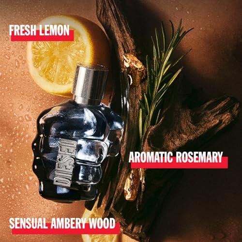 DIESEL Only The Brave - Fragrance Gift Set for Men - Includes Eau de Toilette 1.7 Fl Oz & Shower Gel 2.5 Fl Oz