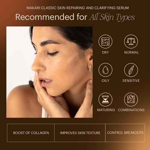 Makari Classic Skin Repairing and Clarifying Serum (1.35 fl oz) | Dark Spot Treatment Serum | Reuvenates Tone and Texture | Softens, Smoothens, and Brightens Skin | Recommended for All Skin Types