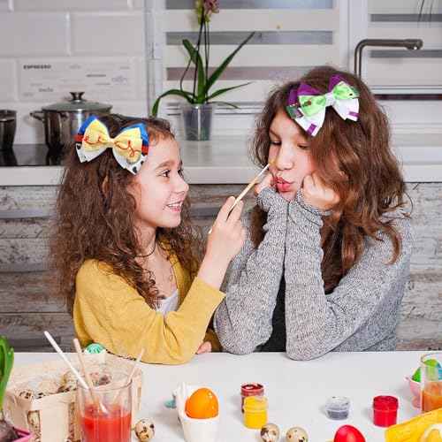 5 Inch Little Girls Hair Bow Clips Hair Accessories Birthday Party Supplies Christmas Gift D
