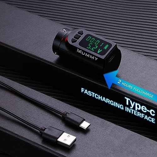 Mummy Anubis Extra Tattoo Machine Pen Battery Pack Power Supply USB-C Port 2000mAh(anubis extra battery)