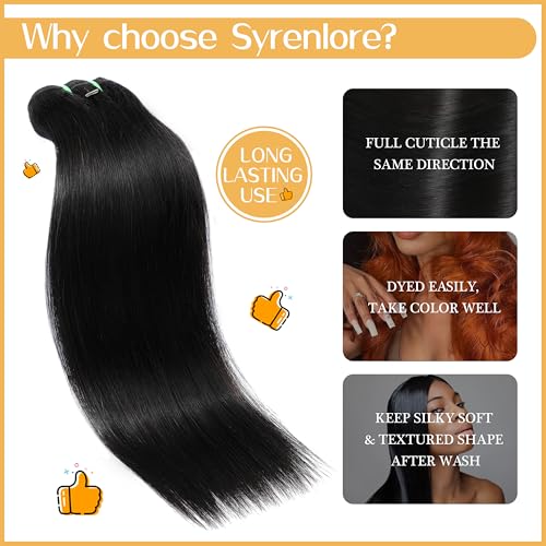 Raw Vietnamese Bundles Human Hair 16 Inch Straight Sew In Thick Bundles Unprocessed Raw Vietnamese 100% Real Virgin Human Hair Bundles Quick Weave Single Bundle for Black Women