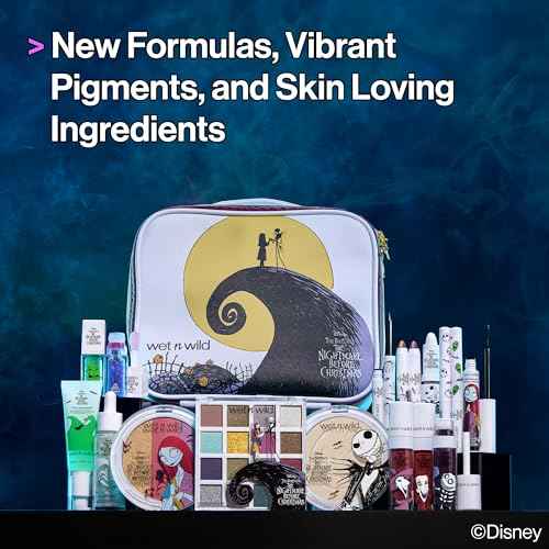 wet n wild Nightmare Before Christmas Color Changing Lip Oil, Nourishing High-Shine Formula with pH-Activated Tint, Chocolate & Vanilla Scent - Two Faced