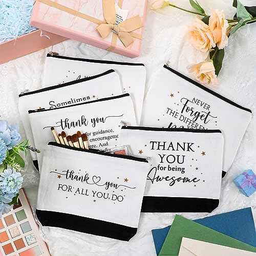Abbylike 48 Pcs Employee Appreciation Gift Thank You Tote Bags for Women Vet Tech Week Teacher Coworker Staff Nurse