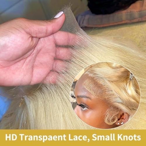 613 Lace Front Wig Human Hair 20 Inch 200% Density Body Wave 13x6 HD Transparent Lace Pre-Plucked with Baby Hair