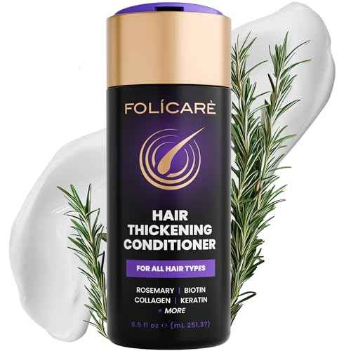Biotin & Rosemary Thickening Conditioner ? Hair Growth & Volume for Thinning, Damaged or Curly Hair ? Deep Moisturizing, Split End Repair & Nourishing Care for Men & Women.