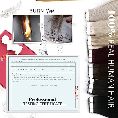 Moresoo Tape in Hair Extensions Human Hair #1 Jet Black Hair Tape in Human Hair Extensions Invisible Glue in Extensions Real Hair Straight 40 Pieces 100g 20 Inch