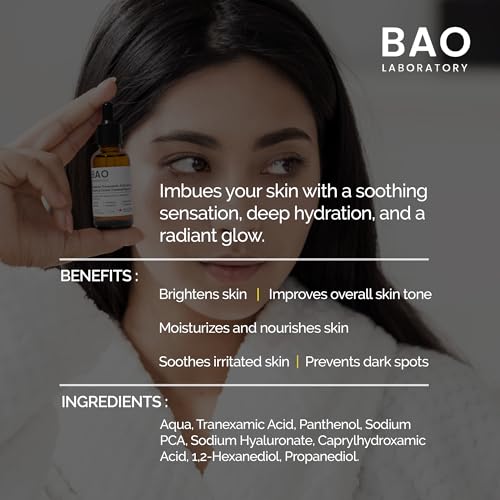 3% Tranexamic Acid Serum with Provitamin B5/Hyaluronic Acid ? Soothing Hydrating & Radiant Skin Formula - 30ml
