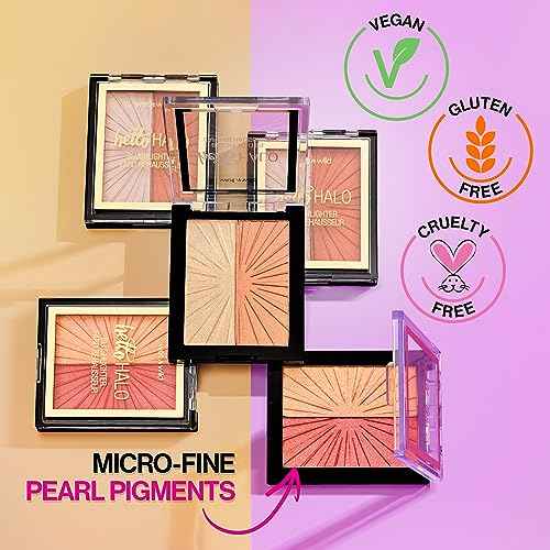 Wet n Wild MegaGlo Blushlighter, Blendable Blush & Highlighter Set, Shimmery Metallic Finish, Highlight Bling