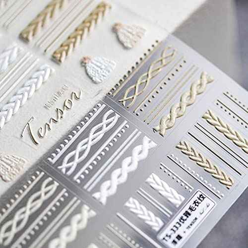 Winter Sweater Nail Art Stickers 5D Embossed Nail Decals 1PCS Elegant Sweater Pattern Self-Adhesive Nail Stickers Nail Art Supplies French Stripe Line Nail Decals for Acrylic Nails Manicure Decoration