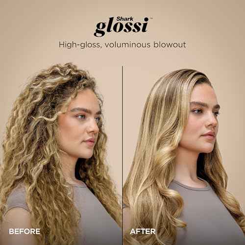 Shark Glam Ceramic & Powerful Air Styling & Drying System, with Silki Straightener & Shark Glossi Air Glosser, for Drying, Curling, Straightening & Glossing, Gold, HD6051S (Straight & Wavy Hair)