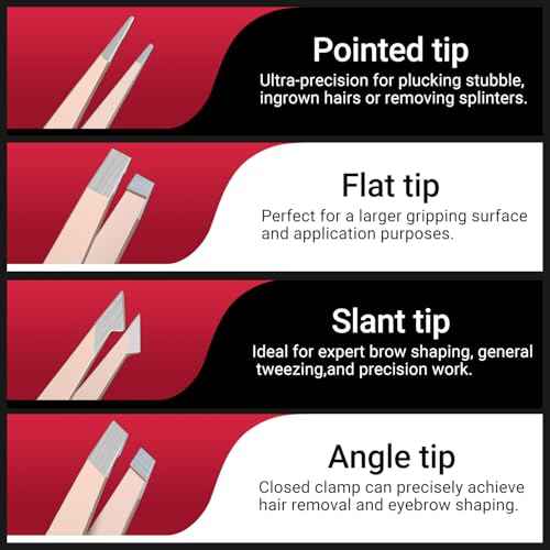 TsMADDTs Tweezers for Women Facial Hair, 8 in 1 Eyebrow Kit with Tweezers, Eyebrow Trimmer Scissors, Razor, Brush with Travel Bag, Hair Plucking Daily Beauty Tools