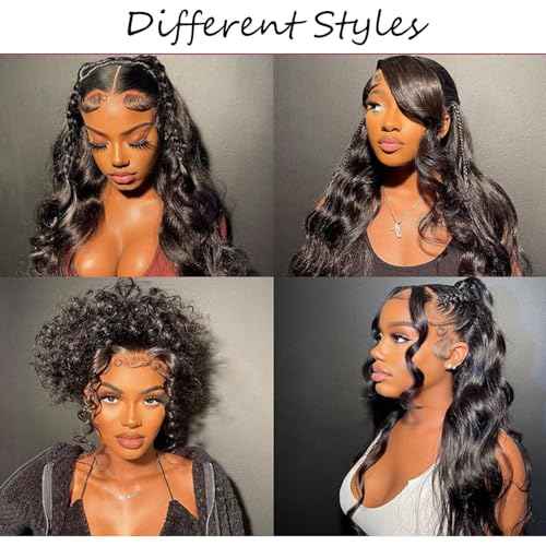 Selina Hair 12A Brazilian Body Wave 4 Bundles Human Hair 8 10 12 14 Inch 400g/Pack Remy Hair Unprocessed Human Hair Weave Hair Extensions for Women Natural Black Color