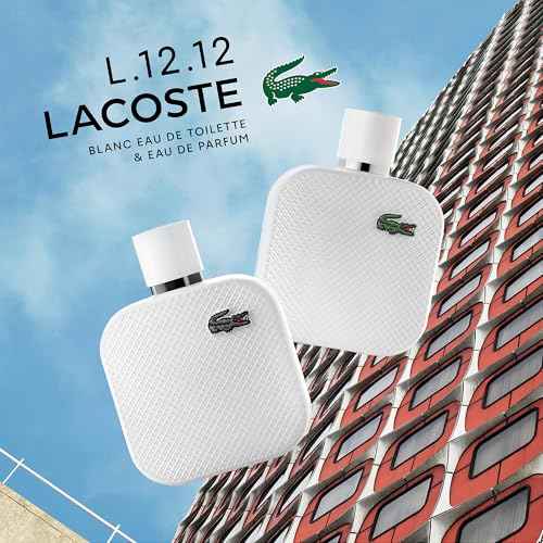 Lacoste - L.12.12 Blanc Eau de Toilette - Men's Fragrance - Woody Aromatic - With notes of Grapefruit, Tuberose & Vetiver
