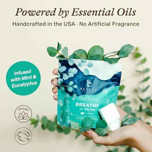 Shower Steamers Aromatherapy - USA Made with Natural Ingredients & Eucalyptus Essential Oil, Christmas Stocking Stuffers for Men & Women, Large Shower Bombs, White Elephant Relaxation Spa Gifts