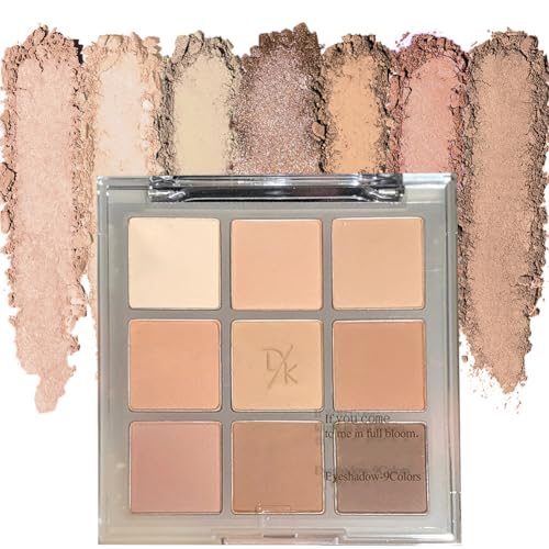 Eyeshadow Palette Makeup- 9 Colors Naked Eyeshadow Palette Matte NUDE Korean Natural Eye Shadow palettes Highly Pigmented Naturing-Looking Long Lasting (07#)