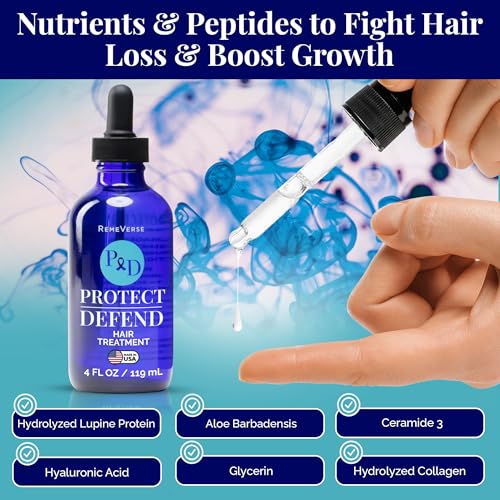 RemeVerse Protect & Defend Hair Treatment for Chemotherapy & Sensitive Scalps - Ideal for Healthier Hair & Regrowth - Cleanses, Nourishes Scalp & Strengthens Follicles - Made in USA - 4 oz