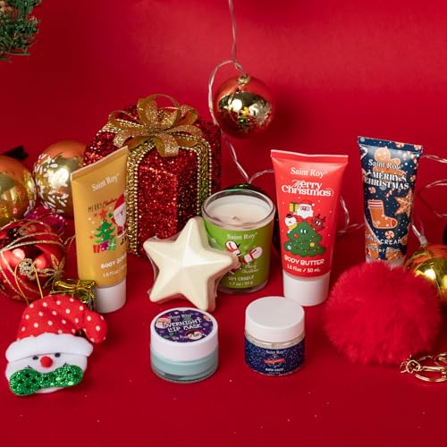 Christmas Gift Set, Bath and Body Gifts Sets for Women, Christmas Spa Gift Baskets for Women, Skincare Beauty Advent Calendar