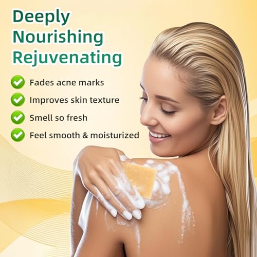Cold process soap, 1.3lb Pack of 6 suitable for the body and face,Handmade bath soap deeply cleanses, smooths, with moisturizing and brightening effects, suitable for all skin types,Made in Italy