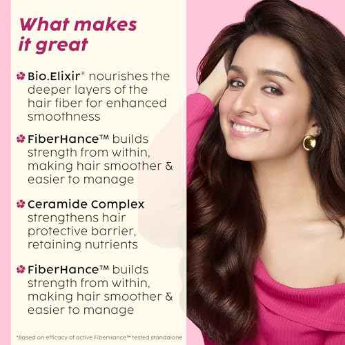 PLIX - THE PLANT FIX Hibiscus Frizz Control Hair Serum 50ml + Bond Repair Shampoo 200ml + Conditioner 175ml | Protects & Smoothes Frizzy Hair| 3x Strength with Fiberhance