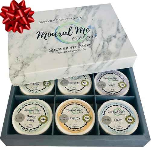 Shower Steamers Aromatherapy - Organic Natural Shower Bombs Vapor Tablets, Aromatherapy for Home Spa, Relaxing Self Care Gift for Men, Women, Stocking Stuffers, Christmas Gifts for Him, Her, Coworker