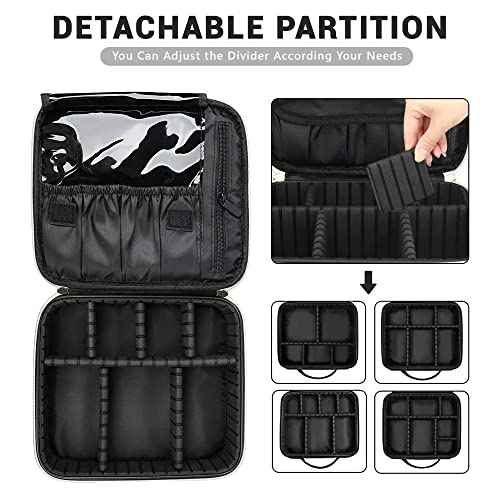 Checkered Makeup Bag, Portable Makeup Bag with Adjustable Partition, Cosmetic Bags for Women Toiletry Travel Organizer Portable Make Up Bags for Christmas Birthday Gifts