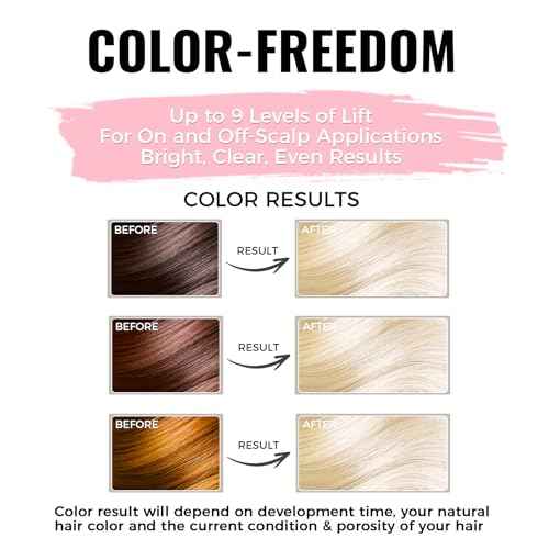 Bleach for Hair Lightening, Professional Hair Bleaching Powder, High Performance Up to 9 Levels of Lift for Hair Highlights & Lightening