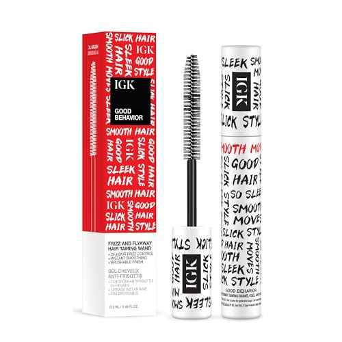IGK Good Behavior Frizz & Flyaway Hair Taming Wand ? Lightweight Gel Control Stick for Smooth, Sleek Hair, Anti-Frizz Styling, 0.24 oz