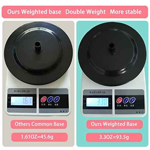 Wig Stand 1PC Adjustable Height Black Plastic Wig Head Stand Portable Wig Holder Stands Non-Slip Wig Head Holders Sturdy for Multiple Wigs and Hats Styling Drying Display
